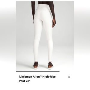 Lululemon leggings size 4 28’